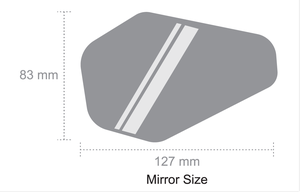 กระจกมองหลังจักรยานเสือภูเขา SUNNYWHEEL รุ่น Patent Gripmirror Lite สีดำ ขนาด 83x127 มม. หมุนได้ 360 องศา วัสดุ ABS+เคลือบ/PA/ซิลิโคน รุ่น BM-133A - Product Image 5