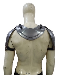 Conjunto de Armadura Medieval de Gorgeta y Hombreras de Acero Suave para Caballero, para Disfraces de Recreación Histórica - Product Image 3