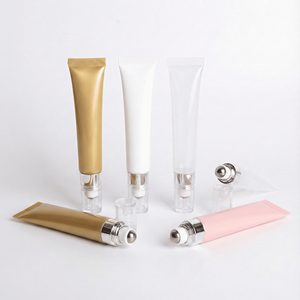 Tube souple en plastique PE OEM ABL avec bouchon à vis et couvercle transparent pour emballage de crème de massage des yeux, brillant à lèvres et baume à lèvres - Product Image 4