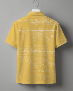 เสื้อโปโลสีน้ำเงินแบบปรับแต่งได้ แขนสั้น สวมใส่สบาย ระบายอากาศได้ดี ผลิตจากผ้าฝ้ายถัก พิมพ์ลาย AOP ด้านหน้าและแขนเสื้อ สำหรับผู้ชาย ผลิตในบังกลาเทศ - Product Image 2
