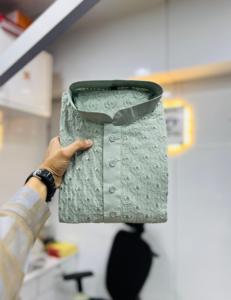 Hombres de alta calidad 100% algodón suave bordado espejo trabajo Kurta transpirable indio y paquistaní ropa a precios al por mayor - Product Image 4