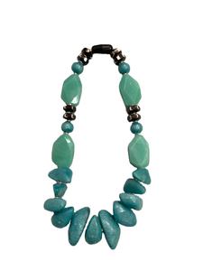 Collar Conmemorativo de Resina Epoxi con Flores Secas Prensadas de No Me Olvides, Precio al por Mayor Desde India - Product Image 3