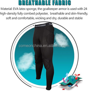 Pantalones de Hockey sobre Hielo Unisex Acolchados y de Compresión, Equipo de Protección, Leggings para Portero, Fútbol, Baloncesto, Paintball, Hockey - Product Image 4