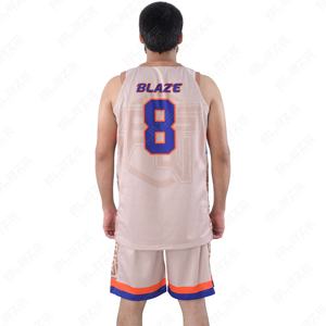 Blaze Fight Wear Basketball Uniforme Unisexe Adulte Haute Qualité Respirant Sportswear Basketball Shirt Summer Shorts Imprimé Logo - Product Image 4