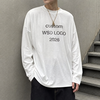 T-shirt décontracté surdimensionné personnalisé pour homme, 100 % coton, style streetwear, effet délavé vintage, imprimé, vierge, logo personnalisé