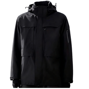 Veste imperméable unisexe à capuche pour l'extérieur - Tex 10 000 mm, coupe-vent, veste de pluie, veste softshell pour le camping - Product Image 4