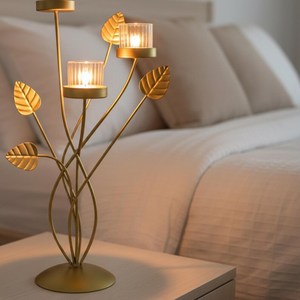 Handmade Metal Tree <b>Candle</b> Holder Centerpiece Rustic Iron Home Decor - <b>Large</b> Size - Product Image 5