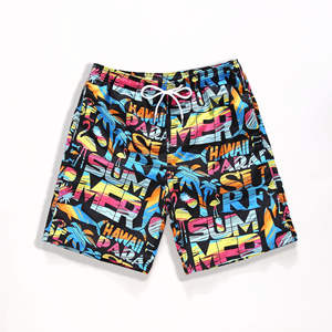 Pantalones cortos deportivos transpirables de secado rápido para niños, shorts holgados de alta calidad con estampado de sublimación para correr, diseño de árbol tropical - Product Image 2