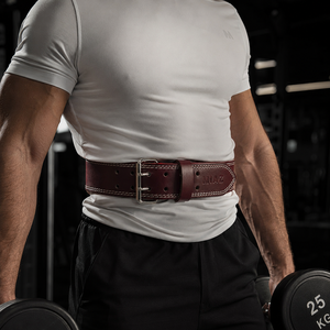 Nouvelle ceinture de musculation unisexe réglable en cuir de vachette gris, robuste, antidérapante et légère, pour la musculation en salle de sport - Product Image 6