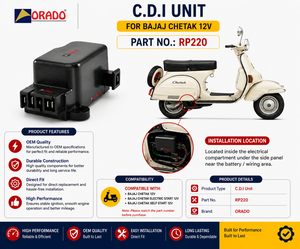 Unité CDI 12V 5 broches de qualité supérieure pour Bajaj Chetak, pièces de rechange électriques d'allumage longue durée pour scooters et deux-roues - Product Image 6
