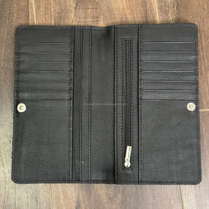 Factory Direct Manufacture Men's Wallet <b>Purse</b> Hand Tooled Cowhide Leather Design Genuine Leather Long Bi-Fold Wallets for Unisex - Product Image 6