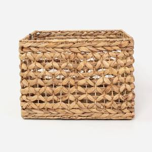 ตะกร้าจัดระเบียบจากผักตบชวา ขายดี ตะกร้าสานมือสำหรับจัดเก็บในตู้เสื้อผ้าและลิ้นชัก - Product Image 6