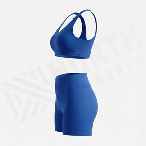Ensemble de yoga pour femmes, vêtements de fitness, soutien-gorge de sport, short de gym, vêtements de sport sans couture, vêtements de sport athlétiques, tenue d'entraînement, vêtements d'exercice - Product Image 3