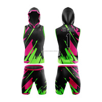 Personalizado 7v7 totalmente sublimado adulto bandera uniformes de fútbol transpirable secado rápido manga corta de talla grande con diseños personalizados