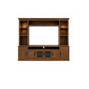 Modern Solid Teak Wood Entertainment Center TV <b>Wall</b> Unit Living Room <b>Display</b> <b>Cabinet</b> Storage Furniture Manufacturer - Product Image 1