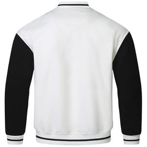 High Quality 100% Wool Body <b>Leather</b> Sleeves Men's Casual Streetwear Wholesale Varsity <b>Jacket</b> Letterman Design Fleece <b>Jacket</b> - Product Image 1