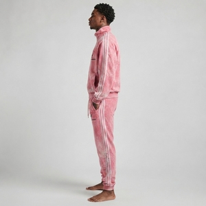 Men Sun Faded Tracksuit Relaxed Fit Cotton Blend Sweatshirt Jogger Pants Casual <b>Athletic</b> Wear Fashion Outfit - Product Image 2