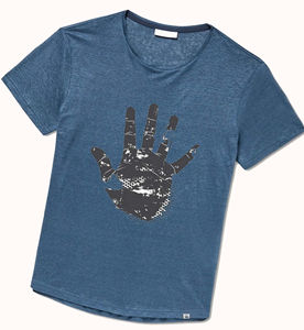 Camiseta de Algodón Puro de 275 g/m² para Hombre, Estilo Casual Urbano, con Logotipo Serigrafiado, Tallas Grandes, Corte Recortado, en Oferta - Product Image 2