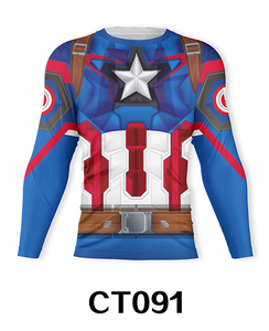 Camiseta Deportiva de Manga Larga de Secado Rápido con Diseños de Sublimación 3D, Camiseta de Compresión para Gimnasio, Rashguards Deportivos - Product Image 5