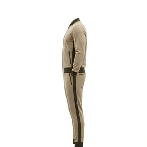 Chaqueta Deportiva Ligera para Hombre, Color Marrón Real, con Bolsillos Laterales, Estilo Casual, Corte Holgado, 100% Algodón, para Verano - Product Image 4