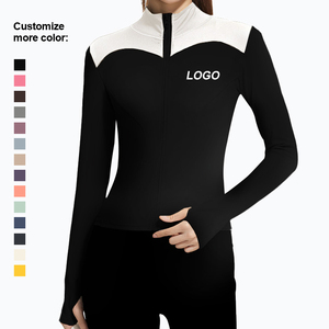 Solid Color Gym Fitness <b>Jacket</b> Yoga With Pockets Morning <b>Workout</b> White Yoga <b>Jacket</b> Quick-Dry Slim Yoga <b>Jacket</b> - Product Image 2