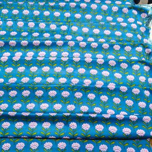 Hand Block Printed Organic Jaipur Cotton Cambric 100% Cotton Cambric Fabric for Bags Manufacturer India - Product Image 6