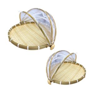 Premium Vietnamese BAMBOO <b>TRAY</b> with Mesh Cover Sustainable Kitchen Accessory Home Decor - Product Image 1