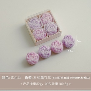 Cadeau romantique pour la Saint-Valentin, bougie parfumée en cire d'abeille en forme de rose, pour la décoration de mariage, de la maison, Diwali, Noël, pour les amoureux - Product Image 5