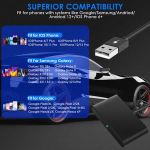 Adattatore Wireless Carplay Android 5GHz WiFi, Sistema di Infotainment per Auto, Lettore di Navigazione per FORD, HONDA, CHEVROLET, iOS - Product Image 6