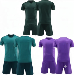 Custom Soccer Jersey Set 100% Polyester Mesh Fabric Digital Print Quick Dry Crew Neck Short Sleeve Unisex Team Club League - Product Image 1