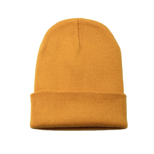 Unisex <b>Wool</b> <b>Beanie</b> <b>Hat</b> Solid Color Embroidery Decorated Casual Winter Cap for Adults 56-58CM Head Circumference - Product Image 1