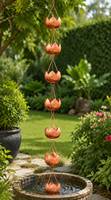Chaîne de pluie décorative en cuivre pour gouttières, décoration extérieure de jardin, descente de pluie, chaîne de pluie en aluminium, vente en gros