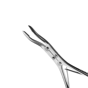 Rongeurs à double action à becs ronds de 18 mm, 17 cm, instrument dentaire orthodontique, pinces de coupe de précision en acier inoxydable - Product Image 5