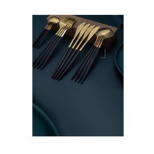 Ensemble de couverts à manches polies et colorées, design moderne, utilisé pour les mariages, les hôtels, les restaurants, les fêtes à domicile. - Product Image 4