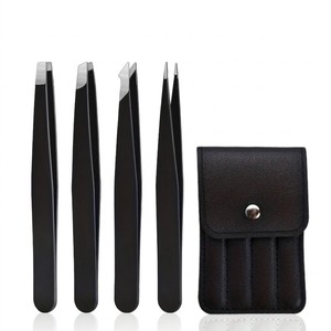 Juego de Pinzas de Precisión de Acero Inoxidable para Extensión de Pestañas, Modelado de Cejas, Aplicación de Maquillaje y Cuidado de la Belleza - Product Image 5