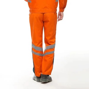 Pantalones de Trabajo de Seguridad de Alta Visibilidad Verdes, Transpirables, Resistentes al Fuego, de Secado Rápido, de Poliéster - Product Image 2