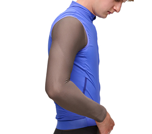 Vêtements de cyclisme sur route pour femmes personnalisés Sprint Sports, gilet respirant, léger, imperméable et coupe-vent sans manches - Product Image 2
