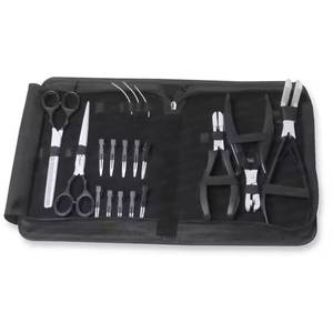 Kit d'outils Morje pour extensions de cheveux en métal et acier inoxydable avec étui violet pour l'installation et le retrait - Product Image 1