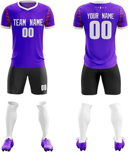 Conjunto de Ropa Deportiva de Fútbol Profesional, Jersey y Pantalones Cortos Personalizados, Transpirables, para Entrenamiento y Partidos, Fabricante OEM, EE. UU., Reino Unido, Europa - Product Image 4