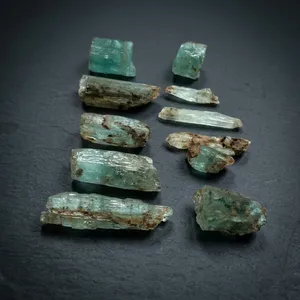 BAITHU GEMS MINERALS หินอะความารีนคารูร์แท้คุณภาพสูง ขัดเงา รูปทรงผสมแบบกำหนดเอง สำหรับการทำเรกิ สร้างความสงบและบริสุทธิ์ - Product Image 2