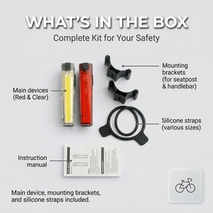 <b>USB</b> Rechargeable LED Running <b>Light</b> IP44 Splash Resistant COB Clip <b>Light</b> Pure White CE Certified Ultra <b>Light</b> Steady/Flash Running - Product Image 6