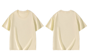 Camiseta de hombre a la moda con cuello redondo y manga corta, 220g, 100% algodón, diseño de logotipo personalizado OEM. - Product Image 2