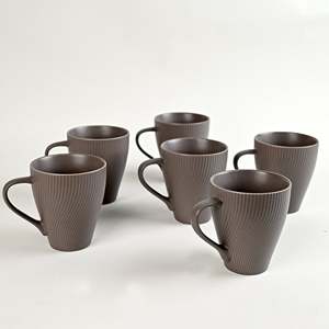 ชุดแก้วกาแฟเซรามิกเนื้อกระดูกไชน่าลายไม้ซีดาร์ 6 ใบ ดีไซน์ใหม่ไม่ซ้ำใคร - Product Image 4