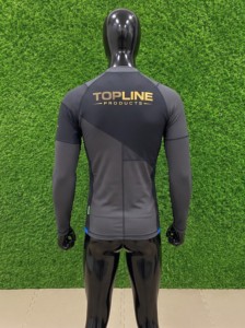 Rashguard personnalisé pour homme, manches longues, compression, séchage rapide, impression par sublimation, logo au dos, adulte - Product Image 3