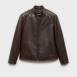 Professional Men's Leather <b>Jackets</b> in Solid Colors Genuine Leather Made Full Sleeves Stylish Outdoor Leather <b>Jacket</b> For Men - Product Image 3