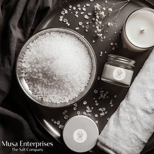 Sal de Baño del Himalaya Natural Blanca de Grano Fino Tallada en Piedra, Ecológica, Clásica, Mineral, para Terapia de Spa, Relajante, Cristal para Baño Corporal - Product Image 2