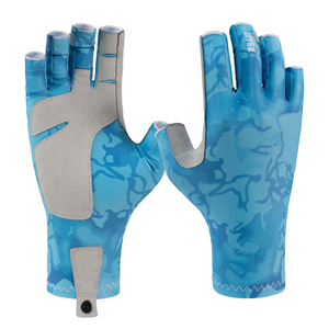 Guantes Profesionales para Pesca en Agua Salada, Resistentes, Antideslizantes, con Protección UV, sin Dedos, Proveedor OEM - Product Image 1