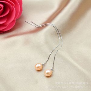 Pendientes Largos de Estilo Chino con Borlas y Perlas de Agua Dulce, Pendientes Jhumki de Moda - Product Image 2