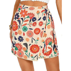 Jupe de plage hawaïenne pour femme, jupe florale tropicale Aloha, jupe d'été légère, mode insulaire - Product Image 1