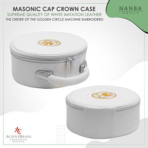 Bordado a máquina de la Orden del Círculo Dorado, sin correa, cierre de cremallera, ligero, insignia masónica. - Product Image 2